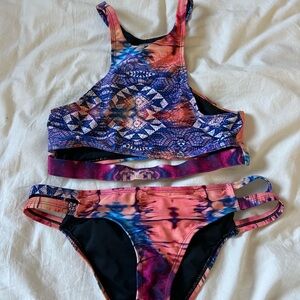 Multicolor Bikini Set